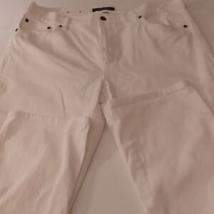 LRL Lauren Jean Co Ralph Lauren White Size 14 Classic Straight Jeans